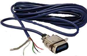 Load cell cable 15' w/ connector for TI-500P & TI-500EP