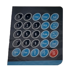 Keypad overlay for TCM2