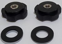 SUB0210-2 Small knob kit (2) knobs (2)washers for Doran 8000XL