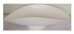 TSCP-431 Totalcomp scoop, white plastic 21.5" x 11.5" x 5.5"